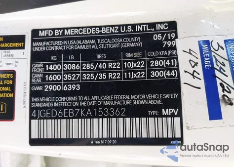 2019 Mercedes-Benz Amg Gle 43 Coupe 4Matic from USA, damaged, VIN 4JGED6EB7KA153362